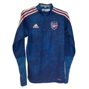 Adidas Men's 2021 Arsenal AOP Training Shirt Size S Soccer FC Gooners Blue Pink